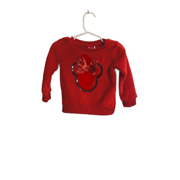 Minnie Mouse Sweater and Black Pants Set Size 18M - Picture 2 of 6